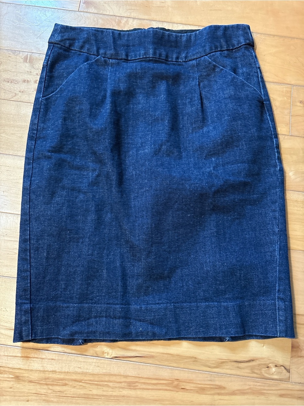 J. Crew Dark Blue Denim Pencil Skirt